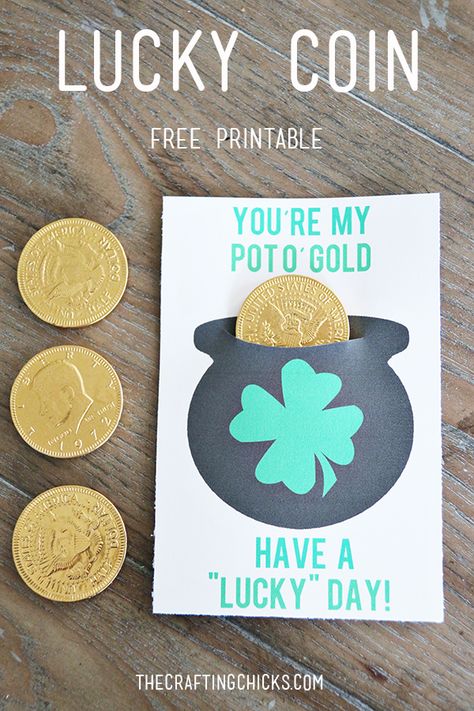 You're my Pot o' Gold - Have a Lucky Day! - Free Printable perfect for St Patrick's Day! St Patrick's Day Printables, Sant Patrick, St Patrick's Day Cards, Sweet Pot, St Patrick Day Treats, Blade Cut, St Patricks Day Cards, Candy Grams, St Patricks Day Crafts For Kids