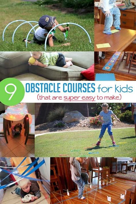 Simple Outdoor Games, Kids Birthday Games, Obstacle Course For Kids, Backyard Obstacle Course, Kids Obstacle Course, Pe Ideas, Obstacle Courses, Outdoor Games For Kids, Gross Motor Activities