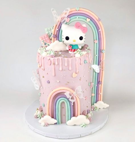 Camping Cake, Camping Cakes, 8 Birthday, Kitty Cake, Hello Kitty Cake, Kitty Party, Hello Kitty Party, Hello Kitty Birthday, Cat Party