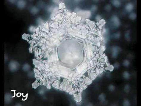 Water Molecule exposed to the word 'joy' Masaru Emoto Water, Hidden Messages In Water, Water Crystals, Masaru Emoto, Water Molecule, E Mc2, Emotional Health, Sacred Geometry, Love Photography