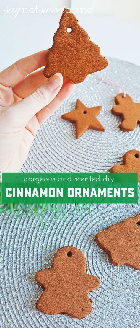 Ornaments Crafts For Kids, Diy Cinnamon Ornaments, Crafts For Kids Easy Diy, Cinnamon Applesauce Ornaments, Ornament Recipe, Diy Cinnamon, Cinnamon Ornaments, Own Apartment, Crafts For Kids Easy