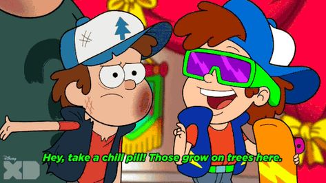 Dippy Fresh, Fresh Aesthetic, Fall Memes, Gravity Falls Funny, Gravity Falls Au, Gravity Falls Fan Art, Gravity Falls Art, Chill Pill, Disney Xd