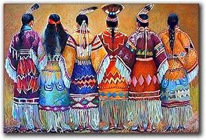 Living Room Decor Aesthetic, Native Decor, Women Wall Art, Colorful Canvas Paintings, Room Decor Aesthetic, Pictures For Living Room, Wall Canvas Painting, Painting Vintage, Decor Aesthetic