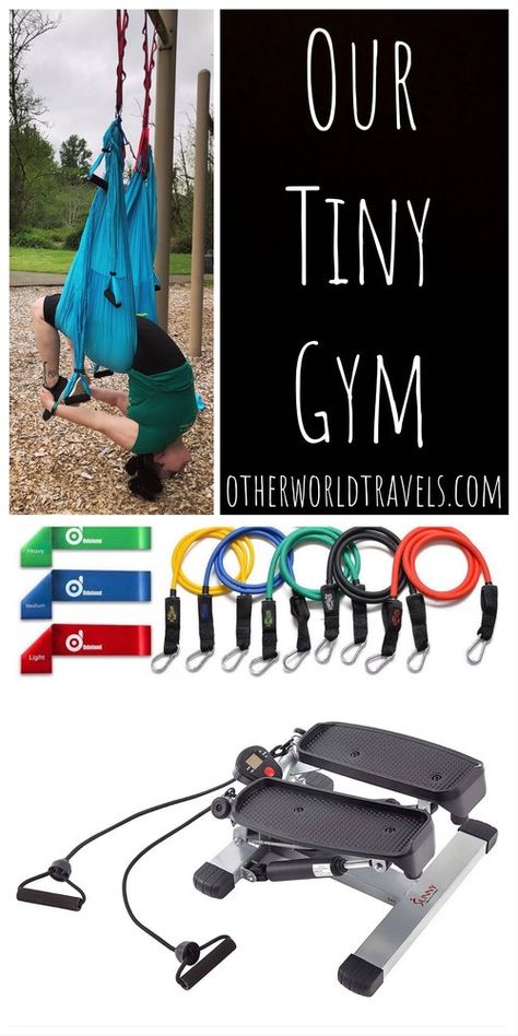 Tiny Gym, Exercise Space, Home Workout Space, Home Exercise Equipment, Stair Climber, Exercise Room, Gym At Home, Rv Tips, Home Exercise