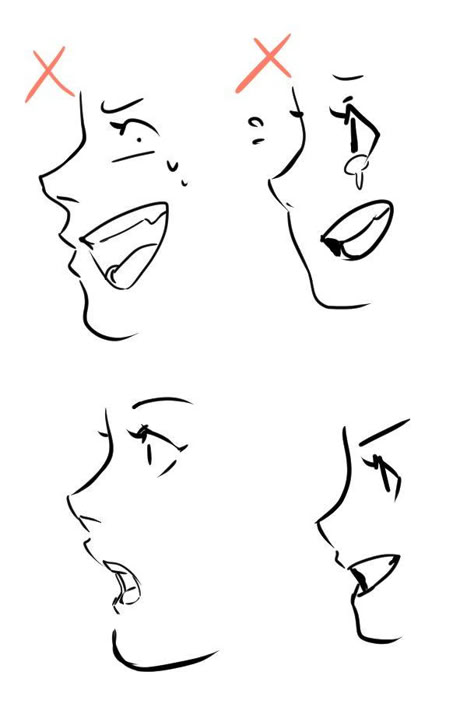 Just a reminder when drawing mouth on face side view. It pains me to see someone doing this like please… | Mouth drawing, Art inspiration drawing, Drawing reference Face Side View, Side View Of Face, Drawing Mouth, Mouth Drawing, Drawing Faces, 인물 드로잉, Drawing Expressions, 캐릭터 드로잉, Guided Drawing