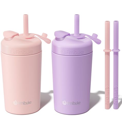 PRICES MAY VARY. 4-IN-1 VERSATILE KIDS STRAW CUPS: Our toddler cups come with twist lock lids with spill-proof detachable straw and regular silicone straw, making these kids tumbler incredibly versatile. The spill-proof straw features a no-spill valve, your kids can enjoy this toddler cups spill proof with no spills even when it's upside down. With regular straw with stopper, these kids straw cups are easy to drink from with free flow. The special twist lock tops allow kids to sip from spout or Kids Tumblers, Toddler Cup, Aesthetic Galaxy, Sippy Cups, Kids Cups, Kids Tumbler, Stainless Steel Cups, Sippy Cup, Cup With Straw