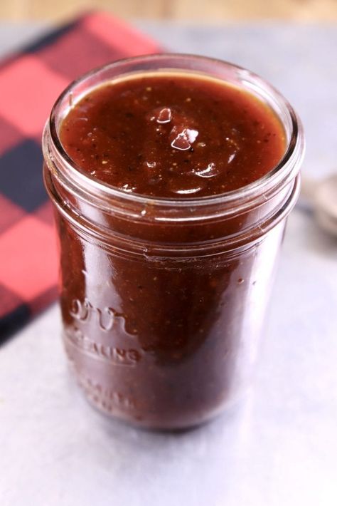 Sweet and Tangy BBQ Sauce Recipe - Out Grilling Cherry Bbq Sauce Recipes, Carolina Bbq Sauce Vinegar, Homemade Bbq Sauce Easy, Sweet Bbq Sauce Recipe, Vinegar Bbq Sauce Recipe, Tomato Bbq Sauce, Tangy Bbq Sauce Recipe, Best Bbq Sauce Recipe, Sweet And Tangy Bbq Sauce