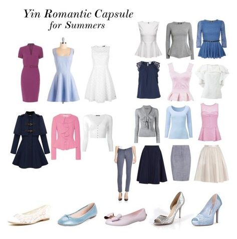 Romantic Capsule Wardrobe Winter, Romantic Fall Capsule Wardrobe, Feminine Romantic Style Winter, Romantic Style Wardrobe, Kibbe Romantic Clothes, Kibbe Romantic Winter, Ingenue Outfits Winter, Flowy Feminine Style, True Romantic Kibbe