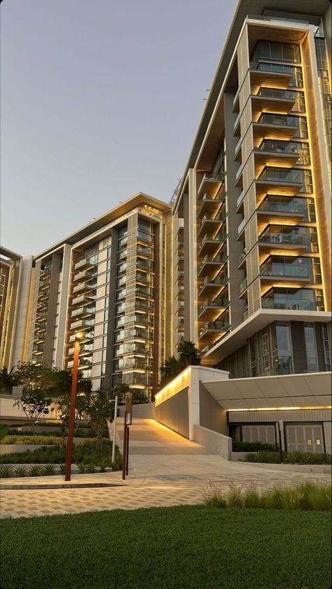 Luxury Apartments Exterior Modern, Property Investment Aesthetic, Condominium Aesthetic, Apartemen Aesthetic, Luxury Apartments Exterior, Luxury Apartment Building, Luxury Condominium, Apartments Exterior, Apartment Exterior