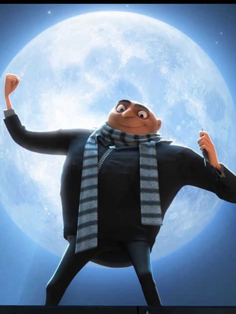 "I'm going to steel . . . *pause for effect* . . . the MOON!!* -- Gru, Despicable Me Minion Wallpaper Hd, Despicable Me Gru, Gru And Minions, Minions Fans, Despicable Me 3, Minion Movie, Orphan Girl, Despicable Me 2, Minions Wallpaper