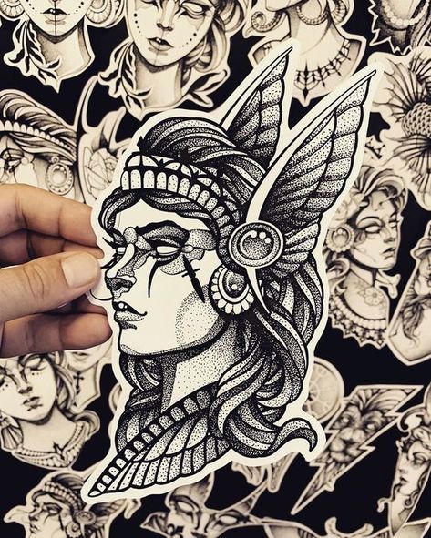 Valkyrie Tattoos, Female Warrior Tattoo, Norse Mythology Tattoo, Valkyrie Tattoo, Marvel Tattoos, Mythology Tattoos, Warrior Tattoo, Unique Tattoo Designs, Tattoo Art Drawings