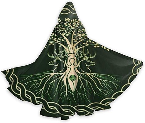 AmazonSmile: Celtic Ritual Norse Nordic Viking Goddess Wiccan Wicca Halloween Wizard Witch Hooded Robe Cloak Christmas Hoodies Cape Cosplay For Adult Men Women Party Favors Supplies Dresses Clothes Gifts Costume : Clothing, Shoes & Jewelry Nordic Goddesses, Pagan Halloween, Party Hoodies, Goddess Halloween, Thick Clothes, Medieval Cosplay, Medieval Festival, Oversized Hat, Viking Costume