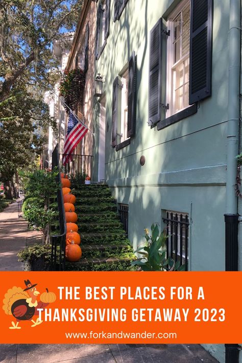 🦃 Sometimes you don't want to cook, or you want to take advantage of the long weekend and get away. 🍗 Here is a list of some of the best places to travel to this Thanksgiving. Great ideas on destinations to spend the long weekend. #thanksgivingtravel #thanksgivingdestinations #thanksgivingideas Where To Go For Thanksgiving, Thanksgiving Getaways, Thanksgiving Travel, Top Places To Travel, Destination Ideas, Adventure Bucket List, Best Sites, Best Places To Travel, Great Ideas