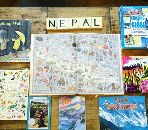 Around The World With Picture Books, Around The World Unit Study, Asia Geography, Notebooking Homeschool, Diversity Books, Seven Years In Tibet, Mountains Watercolor, Thinking Maps, Kid Books