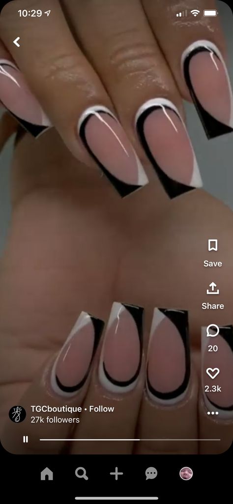 Limeade Recipe, Black Acrylic Nails, White Acrylic Nails, Simple Nail Designs, Nails On Fleek, Nail Tutorials, Black Nails, Swag Nails, Simple Nails