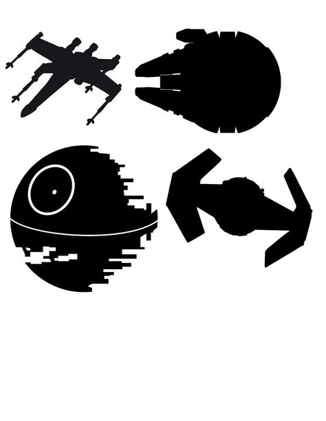 Star Wars Paper Play Ships Star Wars Stencil, Star Wars Silhouette, Graphic Star, Star Wars Quilt, Star Wars Painting, Paper Play, Star Wars Room, Star Wars Tees, Star Wars Tattoo