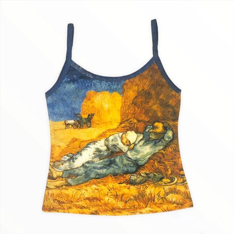 The Van Gogh Painting Tank top - Rare piece of the... - Depop Painting Tank Top, Top Paintings, Van Gogh Painting, Van Gogh Paintings, Salvador Dali, Making Shirts, Millet, Dali, Van Gogh