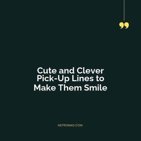 Discover sweet and playful adorable pick up lines to charm your crush. From cute and witty to funny and endearing, these lines are sure to bring a smile to their face. | # #PickUpLines #RomanceCaptions Sweet Pickup Lines For Guys, Pick Up Lines For Guys Smooth, Cute Pick Up Lines For Crush, Funny Pickup Lines For Guys, Corny Pick Up Lines For Him, Pick Up Lines For Guys Flirty, Cute Things To Text Your Crush, Good Pick Up Lines To Use On Guys, Cheesy Pick Up Lines For Girls To Use