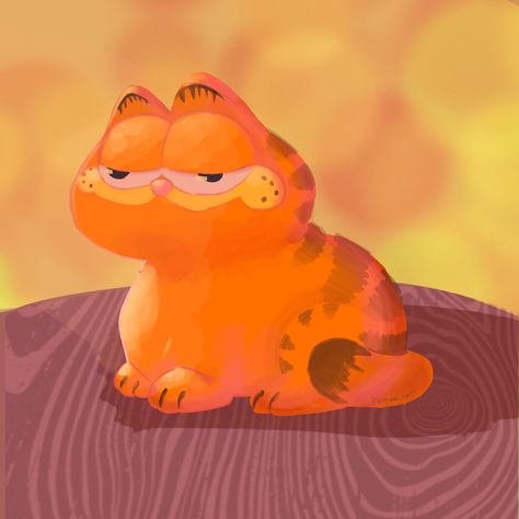 Garfield Fanart, Relatable Moods, Miss D, Garfield And Odie, Matching Pfp, Golden Hour, Nickelodeon, Drawing Sketches, Art Work