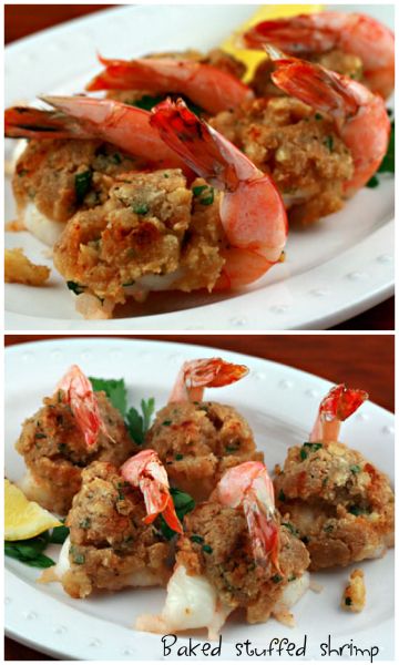 Easy Baked Stuffed Shrimp, Stuff Shrimp Recipes, Shrimp Stuffing Recipes, Crab Stuffed Shrimp Recipe, Baked Stuff Shrimp, Holiday Shrimp Recipes, Ritz Cracker Stuffing, Stuff Shrimp, Shrimp Recipes Baked