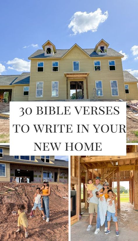 Bible Verse For New Home Construction, Bible Verse For Your Home, Bible Verse For House Blessing, Scripture For New House, Bible Verses To Write On House Framing, Bible Verse Building A House, Scripture For New Home Build, Bible Verses For New House, Bible Verse For New Home