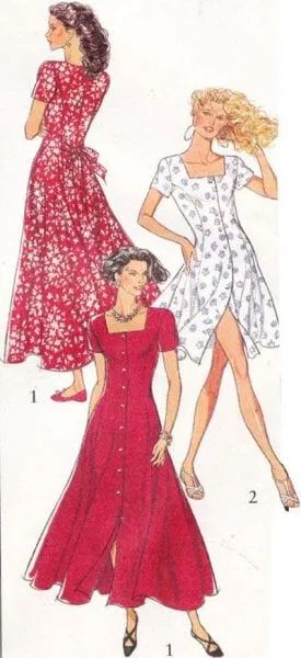 Vintage Clothes Patterns, Dress Sewing Patterns Free, Sewing Patterns Free Women, Culinary Cooking, Sewing Blouses, Free Dress, Sewing Dress, Dress Patterns Free, Kwik Sew