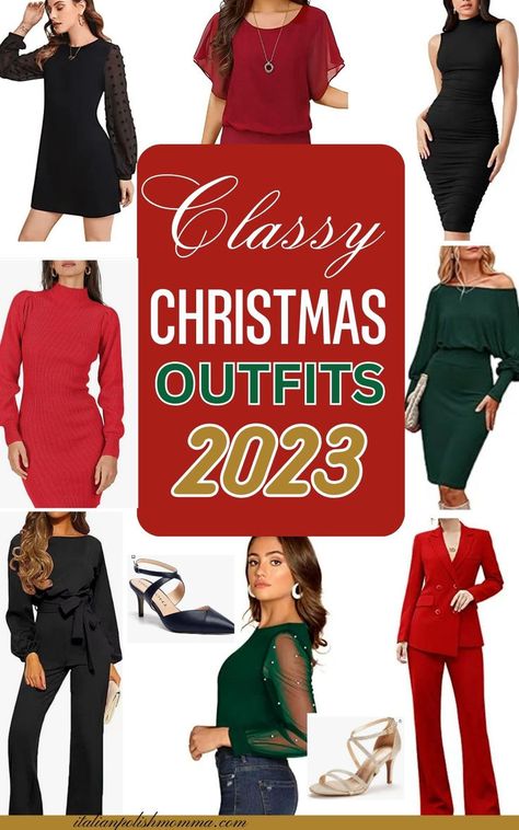 Christmas outfits for women for holiday parties for Christmas season 2023 on Amazon Holiday Tops For Women, Cute Holiday Outfits, Sparkly Party Dresses, Classy Christmas Outfit, Classy Christmas Party, Amazon 2023, Casual Christmas Party Outfit, Trendy Christmas Outfits, Holiday Outfits Christmas