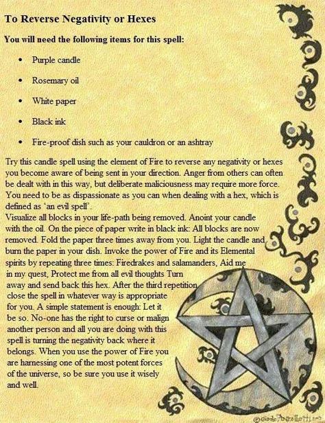 To reverse negativity or hexes Witchcraft Book Of Shadows, Types Of Witchcraft, Curse Spells, Witchcraft Spells For Beginners, Banishing Spell, Spells For Beginners, Wiccan Magic, Magic Spell Book, Healing Spells