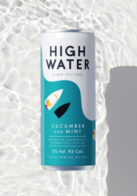 Sparkling Water Packaging, Mineral Water Brands, Creative Wine Label, Craft Beer Packaging, Studio Building, Beer Packaging Design, Brand Packaging Design, Illustration Beach, Food Logo Design Inspiration