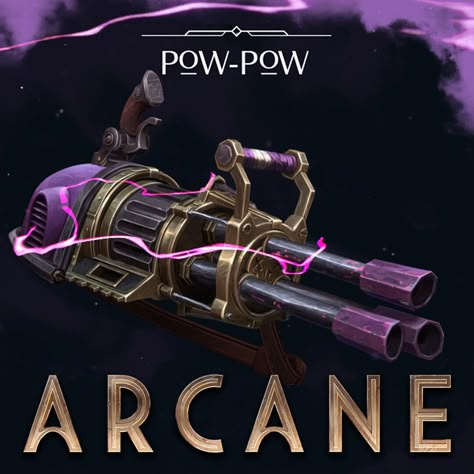 Pow Pow Arcane, Arcane Gauntlets, Jinx Pow Pow, Jinx Gadgets, Jinx Cosplay, League Of Legends Game, Props Concept, Jinx League Of Legends, Anatomy Poses