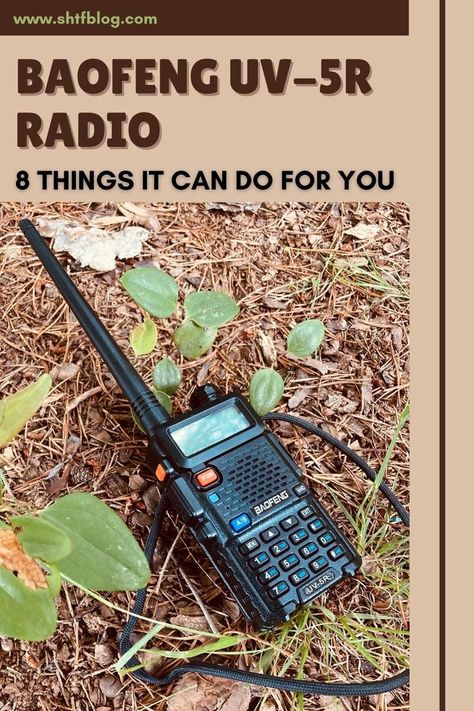 Things Baofeng UV-5R Radio can do for you. Handheld Ham Radio, Ham Radio Kits, Mobile Ham Radio, Ham Radio License, Survival Skills Emergency Preparedness, Ham Radio Equipment, Radio Kit, Emergency Radio, Ham Radio Antenna