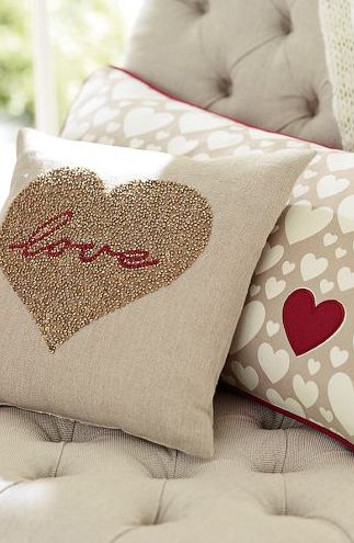 love. Beaded Pillow, The Word Love, Word Love, My Funny Valentine, Cute Pillows, Valentine Heart, Valentine Decorations, Be My Valentine, Cushion Covers