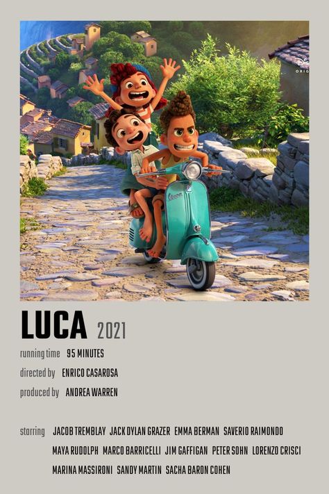 Luca Movie Poster Minimalist Movie Posters Disney, Luca Movie Poster, Luca Poster, Cinema Journal, Luca Animation, 2024 Movies, Kids Movie Poster, Luca Movie, Luca Disney