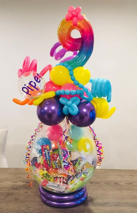 Helium Balloon Bouquet Ideas, Balloon Stuffer Ideas, Balloon Stuffed Gifts, Valentines Day Stuffed Balloons, Birthday Stuffed Balloons, Stuffed Bobo Balloon Ideas, Mother’s Day Balloon Ideas, Easter Stuffed Balloons, Stuffed Balloons Ideas