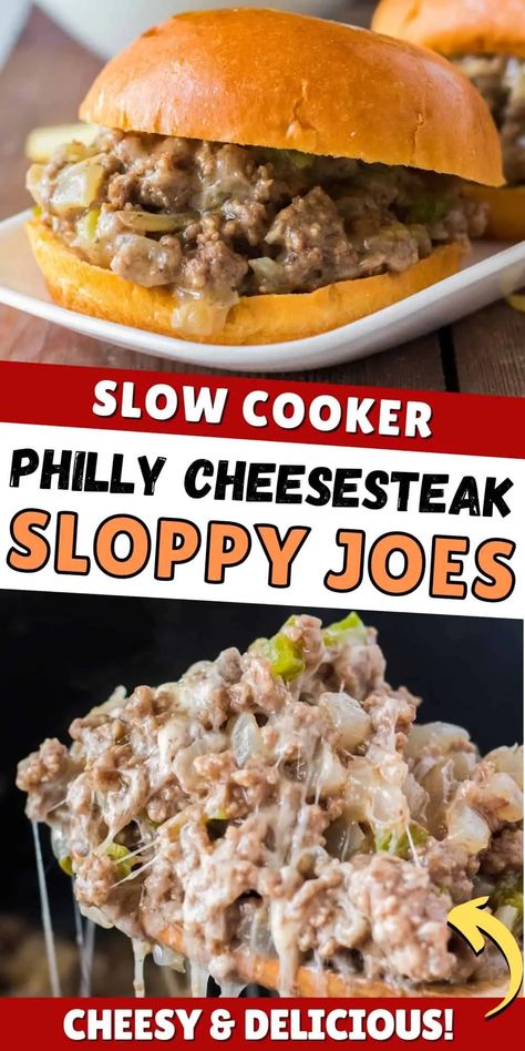 Carry In Ideas For Work Food, Pot Luck Dishes Easy Crockpot, Crockpot Sandwich Recipes, Crockpot Sliders, Summer Crock Pot Meals, Crock Pot Sandwich Recipes, Hamburger Crockpot Recipes, Crockpot Supper, Slow Cooker Philly Cheese Steak