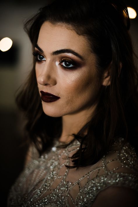 Dark And Moody Bridal Makeup, Dark And Moody Makeup, Dark Moody Wedding Makeup, Edgy Wedding Makeup, Edgy Bridal Hair, Edgy Bridal Makeup, Alt Wedding Makeup, Gothic Bridal Makeup, Gothic Bride Makeup