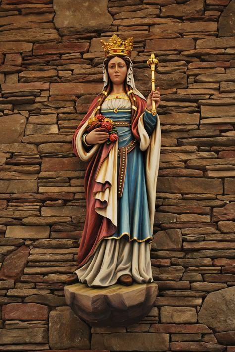 Custom St. Elizabeth of Hungary | by THStemperCo St Elizabeth Of Hungary, Saint Elizabeth Of Hungary, Elizabeth Of Hungary, St Elizabeth, Chi Rho, Saint Elizabeth, Virgin Mary Statue, Mary Statue, All Saints Day