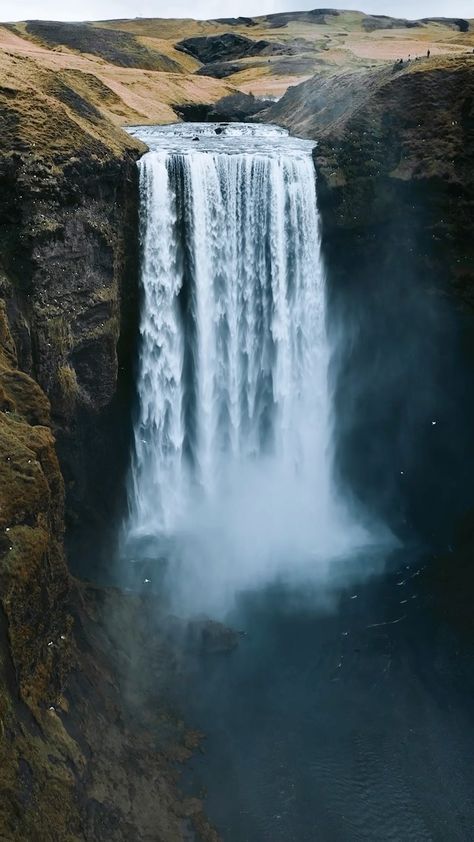 Waterfall Images Nature, Norway Waterfalls, Iceland Scenery, Skogafoss Iceland, Waterfall Iceland, Inspired Images, Nature Waterfall, Travel Iceland, Iceland Trip