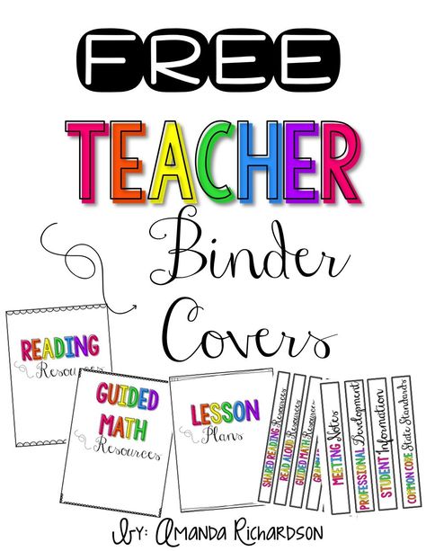 Homeschool Binder Cover, Teacher Binder Covers Free, Free Binder Covers, Math Binder Cover, Editable Binder Covers Free, Teacher Binder Printables Free, Free Teacher Binder, Binder Spine Labels, Binder Covers Free