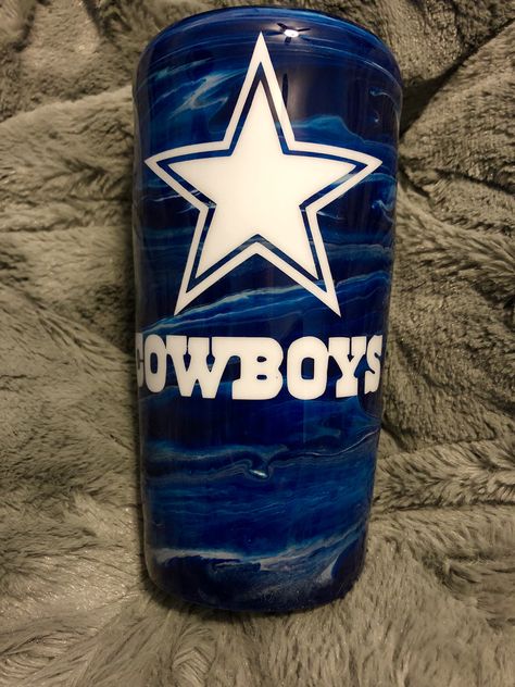 Acrylic paint tumbler, Dallas Cowboys Cowboys Tumbler Ideas, Dallas Cowboy Tumbler, Tumbler Ideas For Men, Dallas Cowboys Tumbler, Cowboys Tumbler, Cowboy Tumbler, Blessed Design, Cricut Tumblers, Glass Tumbler Design