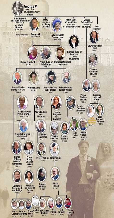 Queen Victoria Family Tree, British Royal Family Tree, Lord Frederick Windsor, George Duke, Prince Michael Of Kent, Wedding Reception Guest, Queen Victoria Family, Royal Family Trees, Intimate Wedding Reception