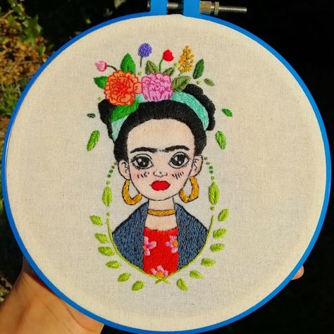 No Instagram, Embroidery, Instagram, Frida Kahlo