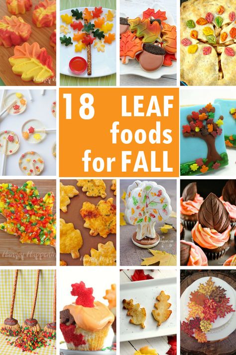 A roundup of 18 LEAF-themed fun food ideas for FALL! #fallfood #autumn #fall #funfood #leaves Fall Food Ideas, Thanksgiving Posts, Autumn Entertaining, Edible Leaves, Fun Food Ideas, Fancy Foods, Holiday Baking List, Pumpkin Mac And Cheese, Fun Thanksgiving Desserts