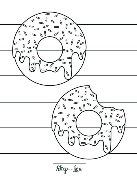 Fun Donut Coloring Pages with Free Printable Book | Skip To My Lou Donut Coloring Page, Bratz Coloring, Skip To My Lou, Printable Books, Cool Coloring Pages, Page Ideas, Fun Designs, Coloring Page, Donuts