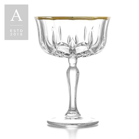 Opera Champagne Saucer Gold Champagne Saucers, Crystal Glasses, Opera, Champagne, Tableware, Crystals, Tattoos, Glass, Gold