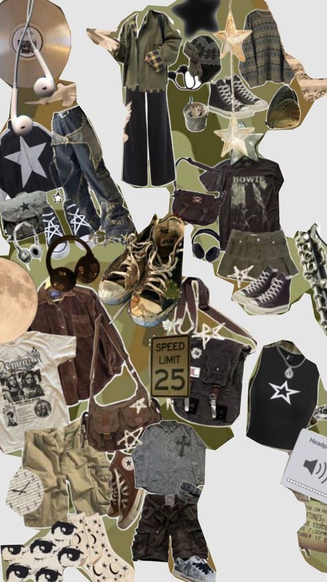 #grunge Earthy Grunge Aesthetic, Indie Grunge Aesthetic Outfits, Earth Tone Grunge, Grunge Moodboard, Hobbit Core, Indie Grunge Aesthetic, Neat Outfits, Earthy Grunge, Artsy Grunge