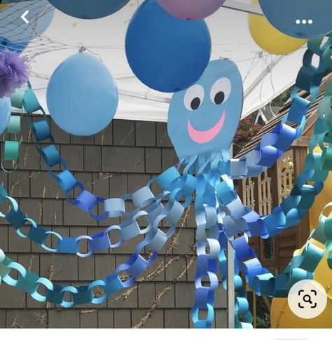 Beach Themed Games, Preschool Prom, Underwater Birthday, Underwater Party, Under The Sea Decorations, Sea Party Ideas, Ocean Birthday Party, Mermaid Theme Birthday Party, Ocean Theme Party