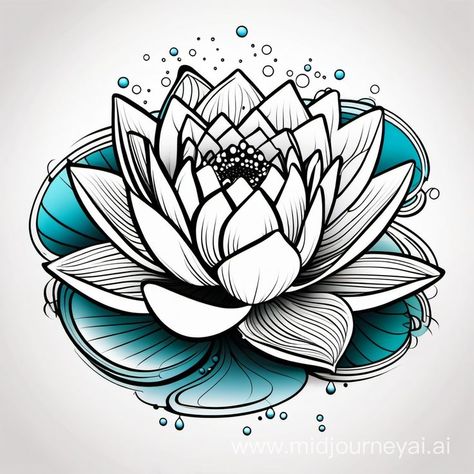 "Exquisite water lily tattoo idea – a graceful floral design representing serenity and beauty. Perfect inspiration for nature-loving tattoo enthusiasts. 🌺💉" Lily Back Tattoo, Lily Tattoo Ideas, Lily Tattoo Designs, Water Lily Tattoo, Lily Tattoos, Water Lily Tattoos, Lillies Tattoo, Lily Tattoo Design, Birth Flower Tattoos