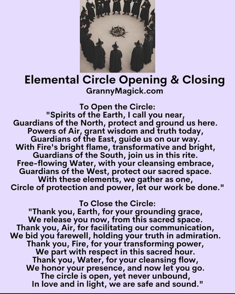 How To Close A Circle Witchcraft, Full Moon Circle, Magickal Tips, Circle Casting, Witchcraft Spells For Beginners, Moon Circle, Solstice Celebration, Witch Herbs, Spells For Beginners