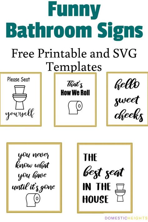 free svg bathroom signs  free svg bathroom quotes  free bathroom sign svg Diy Bathroom Paint, Bathroom Sayings, Toilet Quotes, Printable Bathroom Signs, Wc Sign, Bathroom Svg, Simple Bathroom Decor, Bathroom Quotes, Bathroom Printables